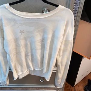 Vintage havana star crew neck with knot detail